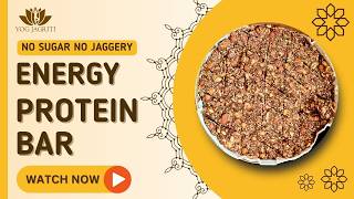 Energy bar recipe l एनर्जी बार । tasty homemade protein bar recipe l no added sugar [upl. by Dickman]