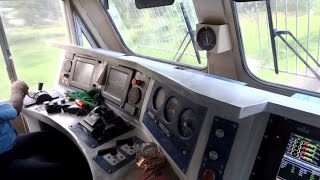 IRFCA Inside Rajdhani Express Locomotive Ultimate Cab Ride in WDP4D Engine [upl. by Adnert]