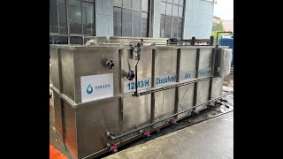 Dissolved Air Flotation System for High COD Oil grease industrial wastewater [upl. by Winchester]