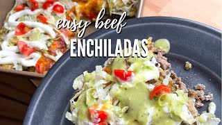 Easy Beef Enchiladas  low carb style [upl. by Dlareme8]