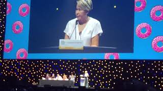 Simpsons D23 Expo Panel Yeardley Smith amp Nancy Cartwright Voices 2019 [upl. by Alhak]