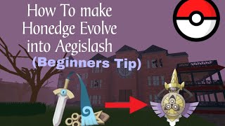 HOW TO EVOLVE HONEDGE INTO AEGISLASH IN POKEMON BRICK BRONZE [upl. by Britt]