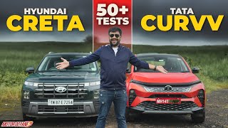 Tata Curvv vs Hyundai Creta Comparison [upl. by Leahcimal13]