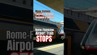 Rome City Major Train Stations Trastevere Ostiense Tuscolana amp Tiburtina Airport Fiumicino Train [upl. by Ahseinaj608]