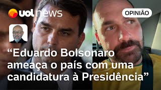 Flávio Bolsonaro ecoa o pai e Eduardo Bolsonaro ameaça o país ao dizer ser plano B em 2026  Josias [upl. by Zirtaeb]