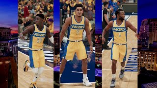 Custom 75th Anniversary Pacers Jersey In NBA2K21 Tutorial [upl. by Asenev190]