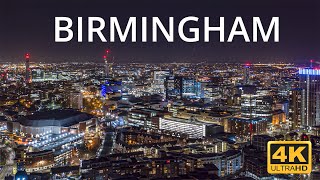 Birmingham  England 🇬🇧  4K Drone Footage [upl. by Yesrej]