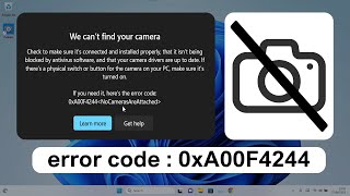 Tips Mengatasi Webcam dan Camera Tidak Berfungsi di Windows 11 error code 0xA00F4244 [upl. by Aldos]