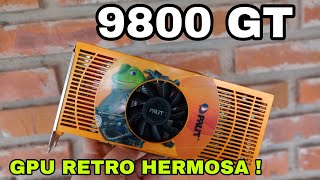 Nvidia GeForce 9800 GT 1gb  😍HERMOSA EDICION DE PALIT  Placa de VIdeo RETRO  GPU DEL 2008 [upl. by Dinan]