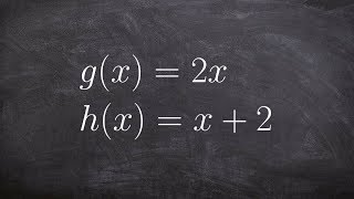 How To Perform the Composition of Two Linear Functions [upl. by Ennaitsirhc]