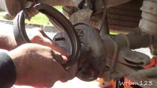 Chevy Blazer  Parking Brake Shoe Replace [upl. by Acimak847]