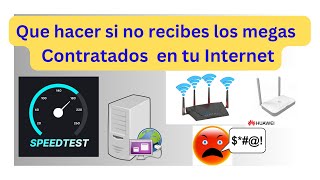 Que Hacer Si No Recibes los Megas Contratados En Tu Internet [upl. by Jard]