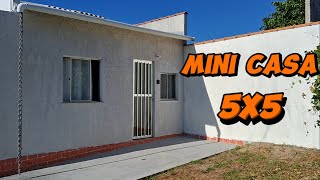 Mini Casa 5x5 mobiliada  Airbnb  Olx  Tiny House [upl. by Zorana241]