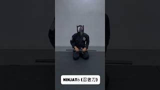 Ninjatō 忍者刀  ninjaken 忍者剣  shinobigatana 忍刀 draw and cut practice ninjato ninjutsu sword [upl. by Ive]