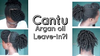 I finally tried Cantu Argan Oil Leave In Conditioner  Product Review [upl. by Bernette250]