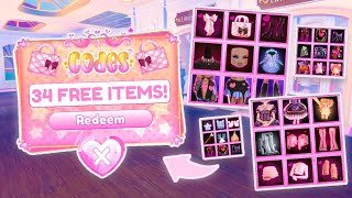 All NEW 34 ITEMS CODES in Dress To Impress UPDATE November 2024 Roblox [upl. by Atikaj]