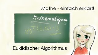 Euklidischer Algorithmus mit Zahlen größter gemeinsamer Teiler [upl. by Ahselef]