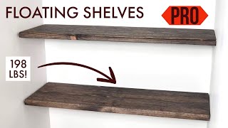 How to make floating shelves with invisible brackets [upl. by Cheadle]