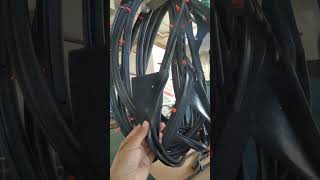 Car door fame seal epdm foam gasket with clips epdm rubbercarparts [upl. by Anirda]