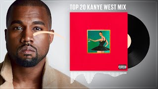 TOP 20 KANYE WEST MIX  Exo Dj  Kanye Collection [upl. by Ahsekal]