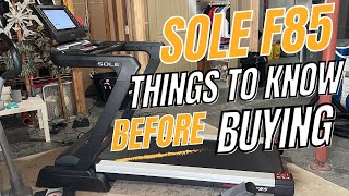 Honest Review  Sole F85 Treadmill Review with Zwift amp Streaming Features  Netflix YouTube Prime [upl. by Cherish]