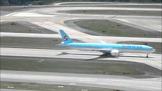 Korean Air Boeing 777300ER Takeoff [upl. by Inek523]