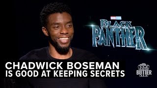 Chadwick Boseman is Good at Keeping Secrets  Black Panther Interview  Extra Butter [upl. by Underwood]