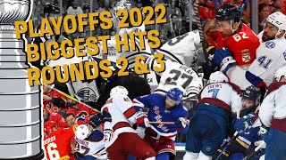 NHL Biggest Hits 2nd and 3rd Round Playoffs [upl. by Adlesirk]