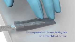 How to use a Swann Morton Scalpel single use Blade remover [upl. by Esiuol]