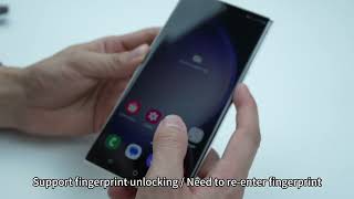 Galaxy Series Privacy Screen Protector Installation Video [upl. by Petey]