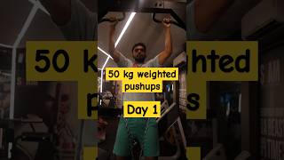 Road to 50 Kgs weighted Pullups Day 1 of Training challenge day1 [upl. by Notnert1]