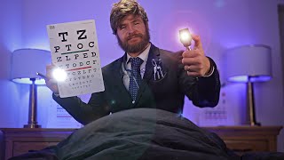 ASMR In Your Bed NICEST Eye Examination 4K [upl. by Werdma]