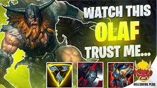 Watch This Olaf Video Until The End Trust Me  Wild Rift HellsDevil Plus Gameplay [upl. by Ecreip]