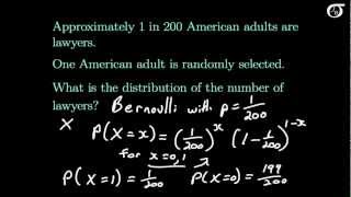 Introduction to the Bernoulli Distribution [upl. by Ok]