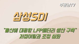 삼성SDI 주가 추세 분석 저점이탈과 향후 대응 방안 [upl. by Alleira]