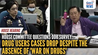 On DDB survey  Drug users cases drop despite the absence of war on drugs  GMA Integrated News [upl. by Aicenek133]