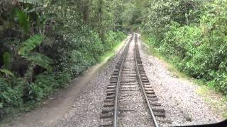 Perurail train from Machu Picchu to Ollantaytambo Peru Tuesday September 10 2013 [upl. by Olnay]