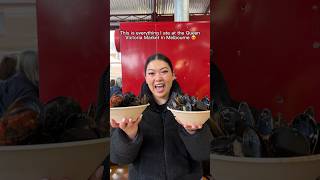 Everything I ate at the Queen Victoria Market in Melbourne 😍🍩🍦 [upl. by Mutat226]