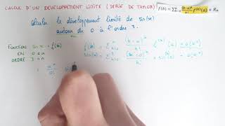 Calcul d’un DÉVELOPPEMENT LIMITÉ Série de Taylor  Formule  Exemple  Maths Prépa Licence [upl. by Emmet366]