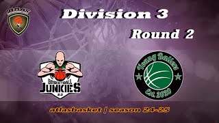 Atlasbasket  Div 3Round 2  BASKETBALL JUNKIES vs YOUNG BALLERS [upl. by Eirased150]