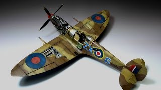 Spitfire MkIXc Eduard 148 Stanisław Skalski Step by Step [upl. by Vokay653]