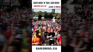 2024 Rock n Roll San Diego Marathon  June 12 marathon halfmarathon 5k shorts [upl. by Naig]