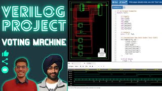 Voting Machine in Verilog with code  Verilog project  XILINX  EDA Playground [upl. by Decima]