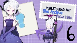 Perler Bead Art  Blue Archive Dress Hina I VOD October 23 [upl. by Glass731]