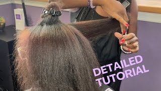 Detailed Tutorial  How to Blow Dry with a Paddle Brush and Trim Natural Hair [upl. by Llertnor]