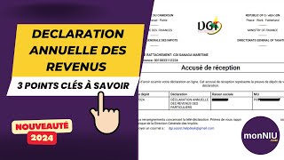 La déclaration annuelle des revenus des particuliers en 3 étapes [upl. by Irra162]