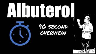 Albuterol Overview in 90 Seconds  Inhalers and Nebulizer Uses Dosage and Side Effects [upl. by Athalla789]