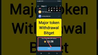 major token withdrawal bitgetmajor token bitget এ withdraw করতে পারছেন না  sloved ytshorts [upl. by Liakim]