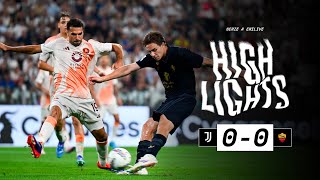 HIGHLIGHTS SERIE A  JUVENTUS 00 ROMA  Koopmeiners Nico and Conceiçãos debut [upl. by Naid]