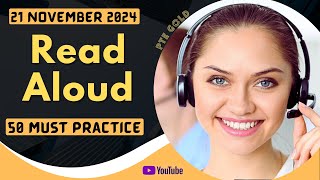 PTE Read Aloud  NOVEMBER 2024  MUST PRACTICE [upl. by Mohandas213]